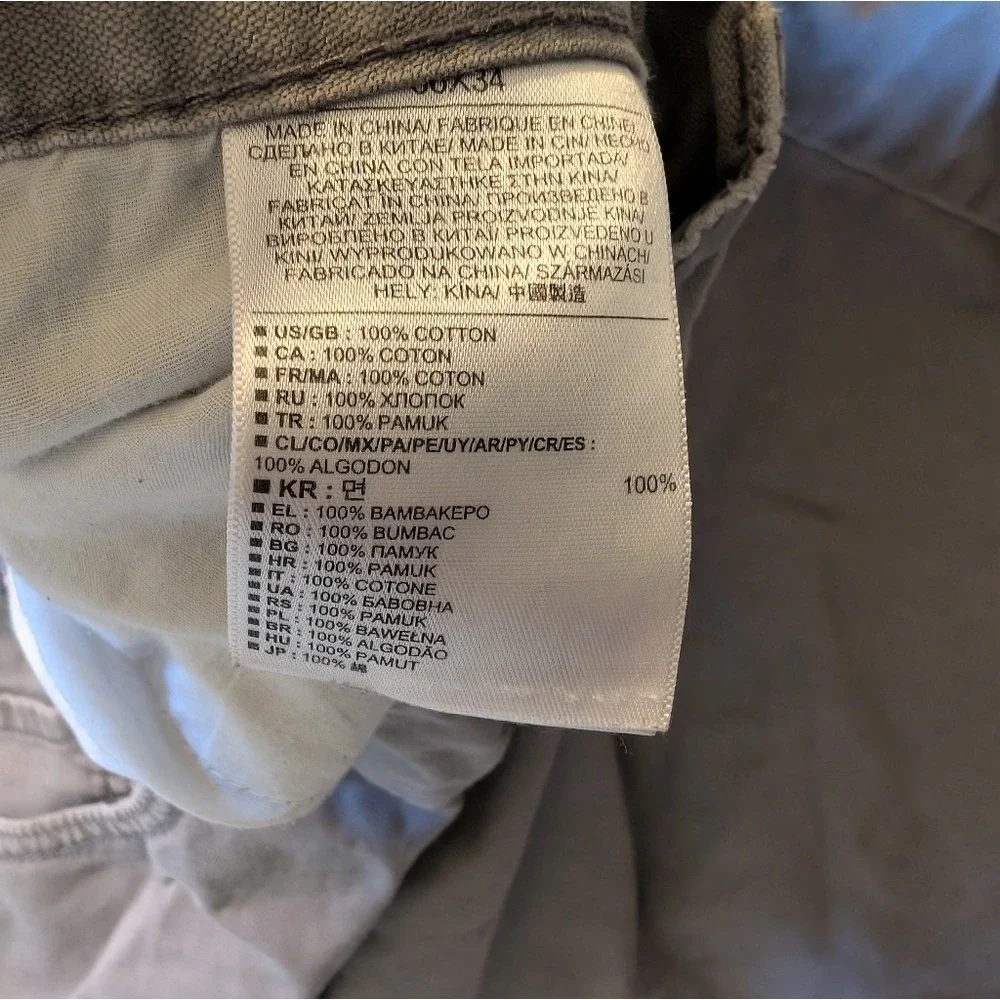 Mens Banana Republic Chino Pants Slim Straight 36x34‎